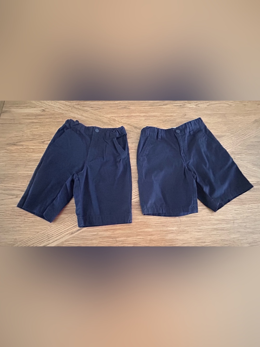 Cat & Jack Navy Flat-Front Boys Shorts Size 7